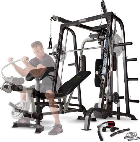 Banc de musculation avec haltères Marcy MWB3100 Smith Pour la gym à