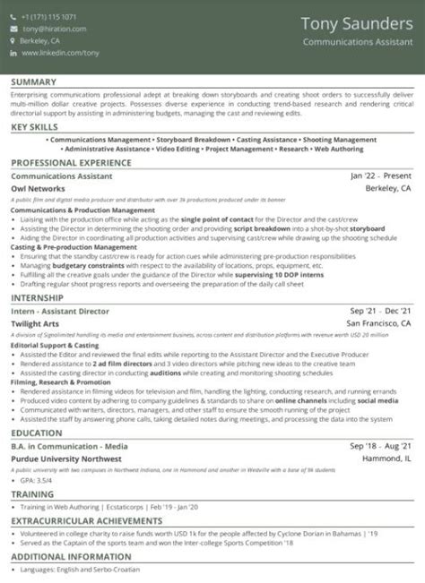 Create A Winning Resume In 2023 With 1 Year Experience Resume Samples