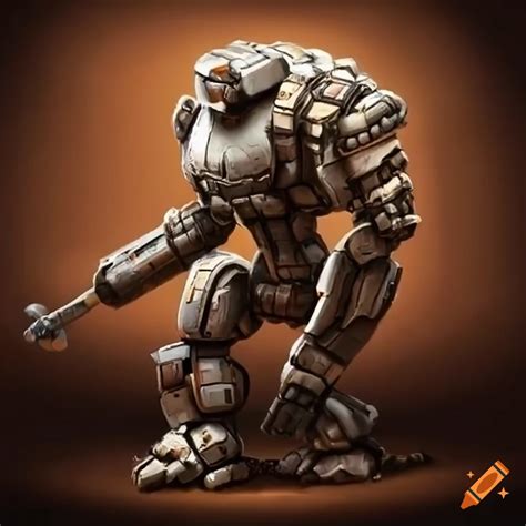 Mech Golem Swinging A Baseball Bat On Craiyon