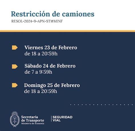 Recuerdan Que Este Fin De Semana La Circulación De Camiones Estará