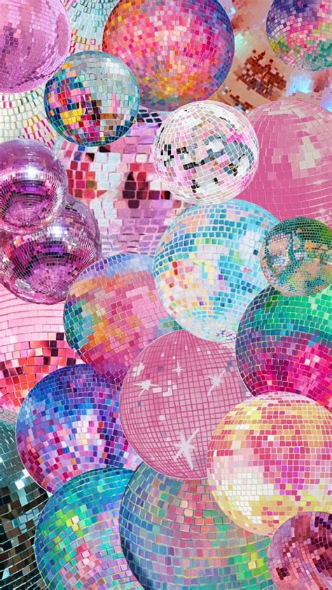 Disco Ball Wallpaper Collage Preppy Wallpaper Cute Wallpaper