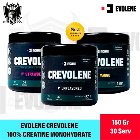 Jual EVOLENE CREVOLENE MONOHYDRATE 150gr 30 Serv Creatine Mesh200