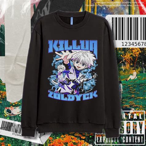 Jual Psycho Crucify Killua Zoldyck Crew Neck Sweater Sweater Killua