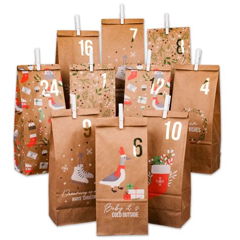 Adventskalender Mit Bedruckten T Ten Christmas Blau Papierdrachen