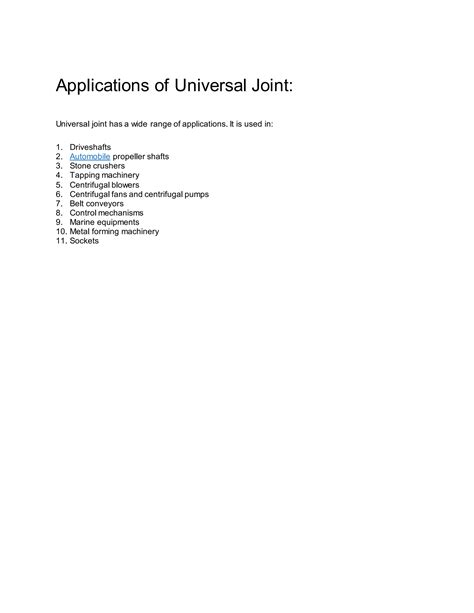 Universal joint | PDF