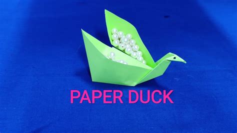 17 How To Make Paper Duck Easy To Make Paper Craft With Tarang Youtube