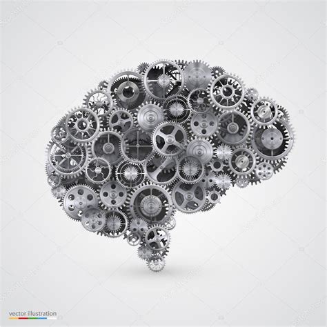 Cogs In The Shape Of A Human Brain Stock Vector Image By Hobbit Art