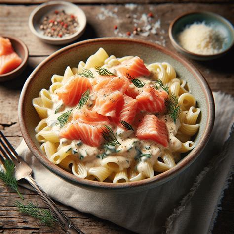 Oppskrift på deilig kremet pasta med laks En smakfull fiskerett som