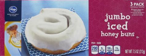 Kroger® Jumbo Iced Honey Buns, 3 ct / 2.5 oz - QFC