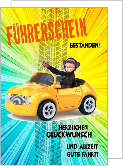 Edition Seidel Premium Glückwunschkarte zum Führerschein mit Umschlag