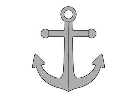 How To Draw An Anchor Step By Step Easylinedrawing