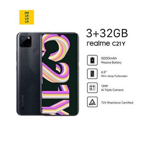 Realme C21-Y [3+32GB] แบต5,000mAh เครื่องศูนย์แท้ รับประกันศูนย์ 1 ปี ...