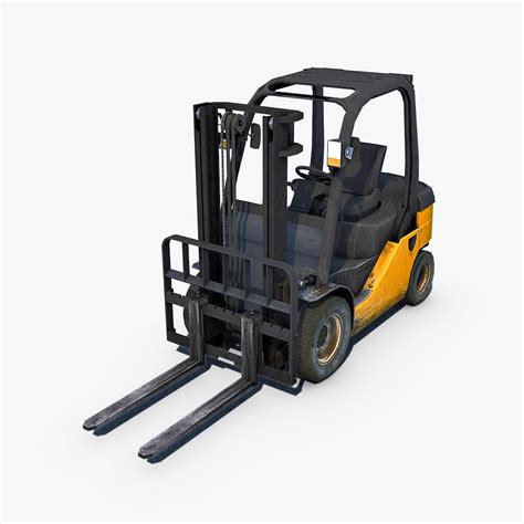 Forklift 3d Model Game Ready Cgtrader