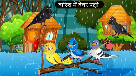 Chidiya Aur Barish Ki Kahani Hindi Cartoon