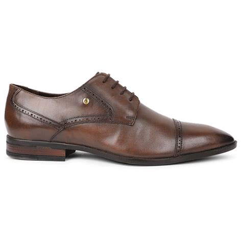 Hush Puppies Dark Brown Formal Shoes For Men Bata