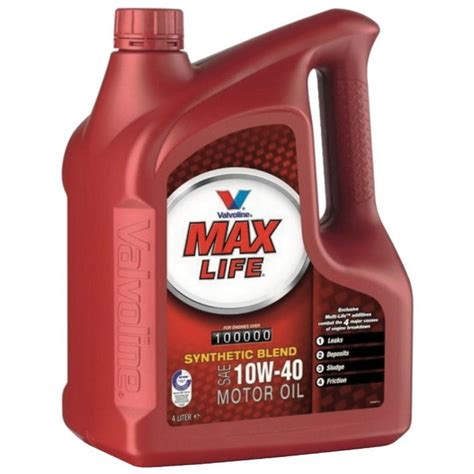 Valvoline Motorolie Max Life 10w40 4L Heron Automaterialen