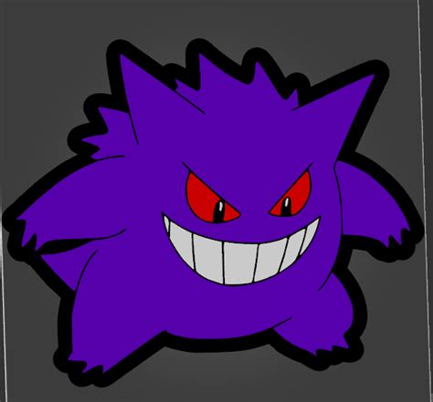 Файл 3D Люминарий Освещение Покемон Gengar 👨‍🎨 ・Дизайн 3D принтера для ...