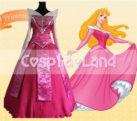 Beautiful Adult Sleeping Beauty Aurora Princess Dress Cosplay Costume