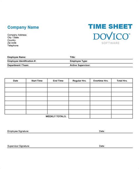 Free 27 Printable Time Chart Templates In Pdf Ms Word