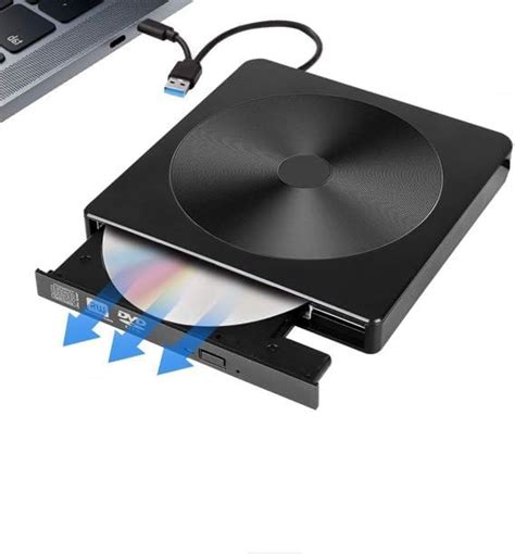 Gravador Dvd Externo Dell Slim Port Til Usb Preto Dw