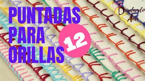 12 PUNTADAS PARA BORDES Y ORILLAS DE SERVILLETAS FACIL Y RAPIDO