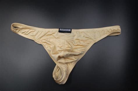 AussieBum Men Skin Nude Nylon Thong G String Underwear Size S Or M EBay