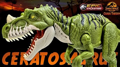 Mattel Jurassic World Chaos Theory Wild Roar Ceratosaurus Review Epic Evolution Youtube