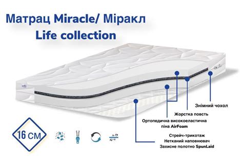 ᐉ Матрас ортопедический Family Sleep Miracle Life 120x190 см (720480 ...