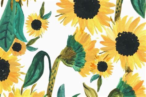 Vintage Sunflower Wallpaper