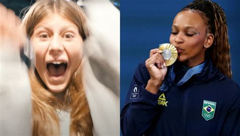 Filha De Gisele B Ndchen Celebra Ouro De Rebeca Andrade Em V Deo De Tom