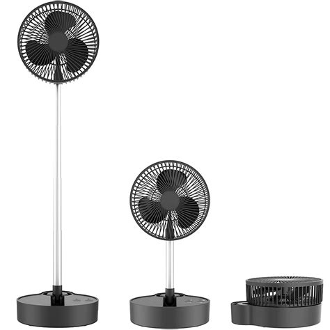 Buy Mah Battery Operated Oscillating Fan Inch Portable Foldaway