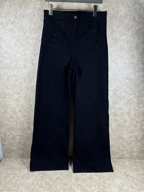 Vintage Wwii Us Navy Coast Guard Cracker Jack Uniform Wool Pants Size