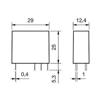 Vdc Co Spdt Kontakl Pcb R Le Finder Do U Elektrik