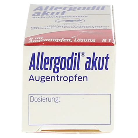 Allergodil Akut Augentropfen Bei Allergien Ml Ml Online Kaufen