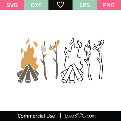 Camping Fire Svg Cut File Svg Lovesvg