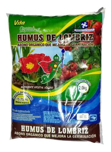 Humus De Lombriz Abono Organico Mejora La Germinación Meses sin interés