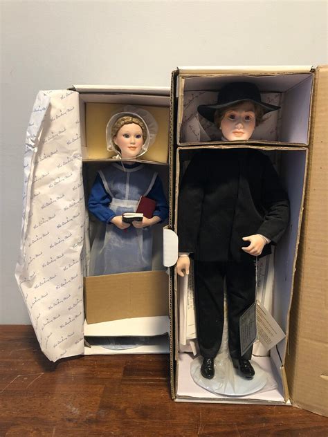 Danbury Mint Amish Bride And Bridegroom By Judy Belle Etsy