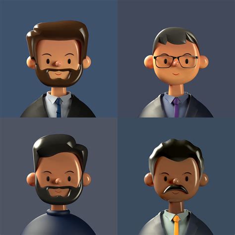 Toy Faces Library — Diverse 3d Avatars On Behance