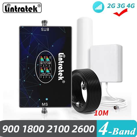 Lintratek Четырехчастотный диапазон усилитель сотовой связи и интернета ...