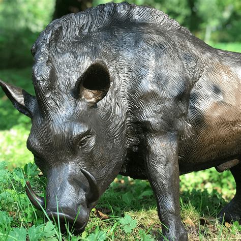 Wild Boar Garden Statue - Bronze Statues by Adams Bronze