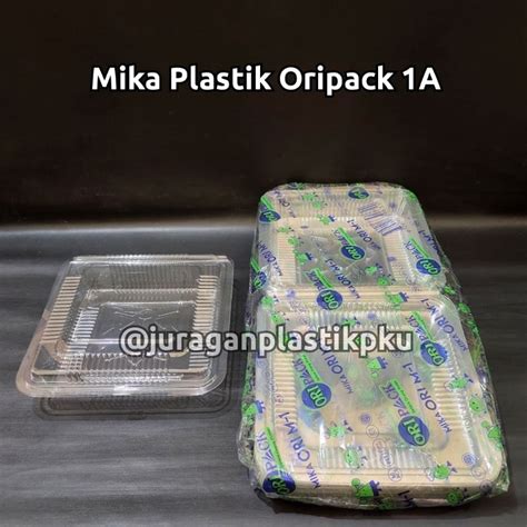 Jual Mika Plastik Oripack 1A Isi 50 Pcs Pack Kotak Kue Bolu Makanan