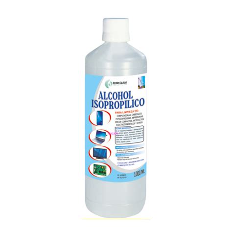 ALCOHOL ISOPROPILICO ENVASE PVC 1000ML FERREQUIM