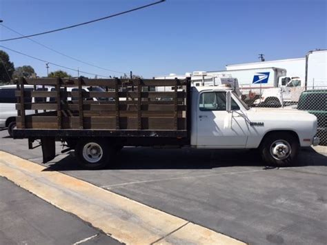 1985 Dodge Ram Stake Bed Truck D 350 For Sale Dodge Other Pickups 1985 For Sale In Downey