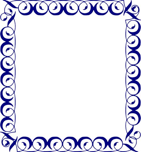 Blue Border 4 Clip Art at Clker.com - vector clip art online, royalty ...