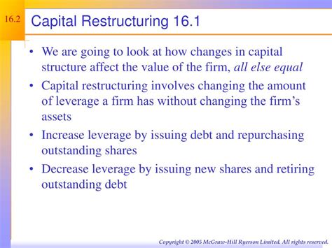 Ppt Financial Leverage And Capital Structure Policy Powerpoint