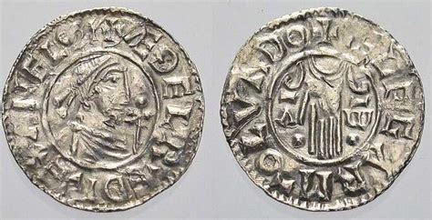 Gro Britannien Penny Aethelred Ii Kl Schr Tlingsriss