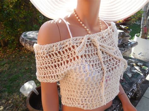 Crochet Bikini Beachwear Top Hobo Festival Sexy Modern Etsy