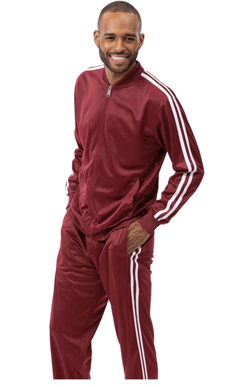 Montique Js 26 Mens Track Suits Burgundy Jogging Suit Abby Fashions