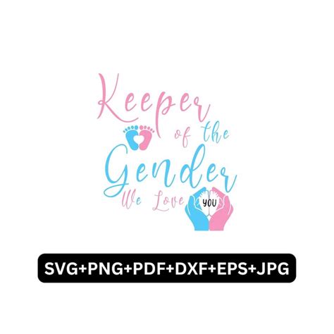 Keeper Of The Gender Svg Gender Reveal Svg Team Boy Svg Tea Inspire