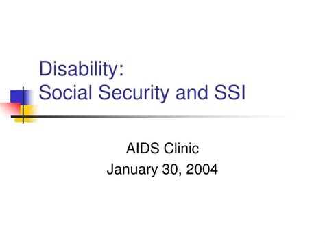 Ppt Disability Social Security And Ssi Powerpoint Presentation Free